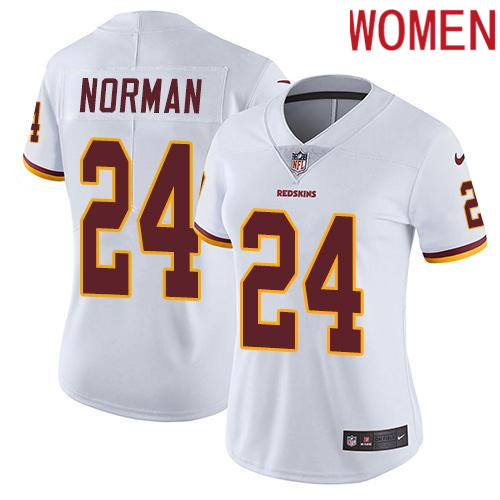 2019 Women Washington Redskins #24 Norman white Nike Vapor Untouchable Limited NFL Jersey->women nfl jersey->Women Jersey